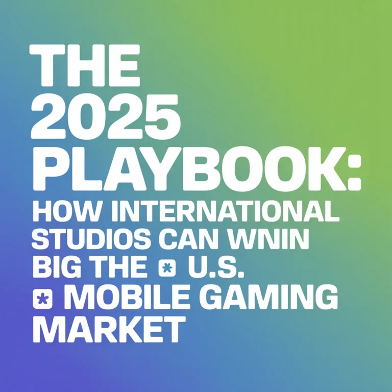 The 2025 Playbook: How International Studios Can Win Big in the U.S. Mobile Gaming Market