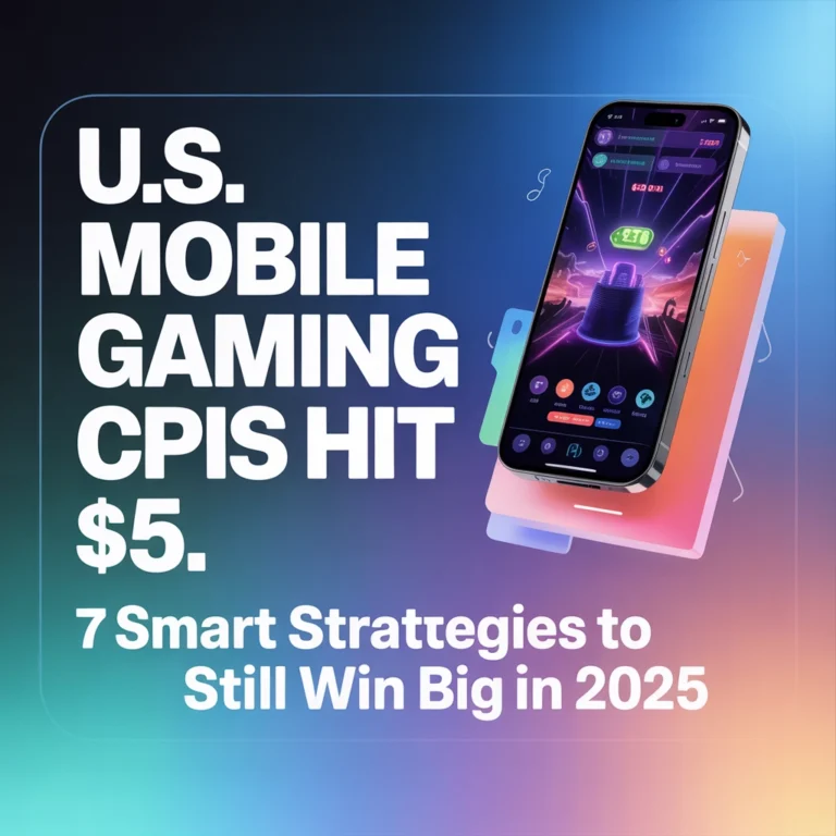 U.S. Mobile Gaming CPIs Hit $5: 7 Smart Strategies to Still Win Big in 2025