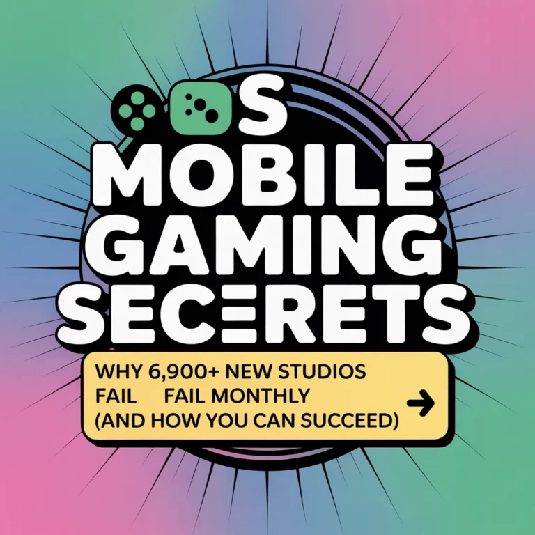 US Mobile Gaming Secrets Revealed: Why 6,900+ New Studios Fail Monthly (And How You Can Succeed)